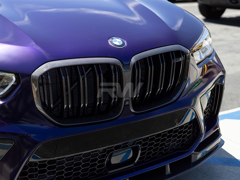 BMW Carbon Fiber F95 X5M Kidney Grilles