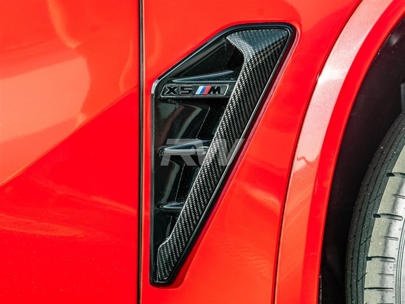 BMW F95 X5M Full Carbon Fiber Side Vent Covers

