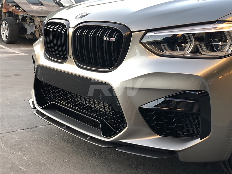BMW F98 X4M Carbon Fiber Front Lip Spoiler