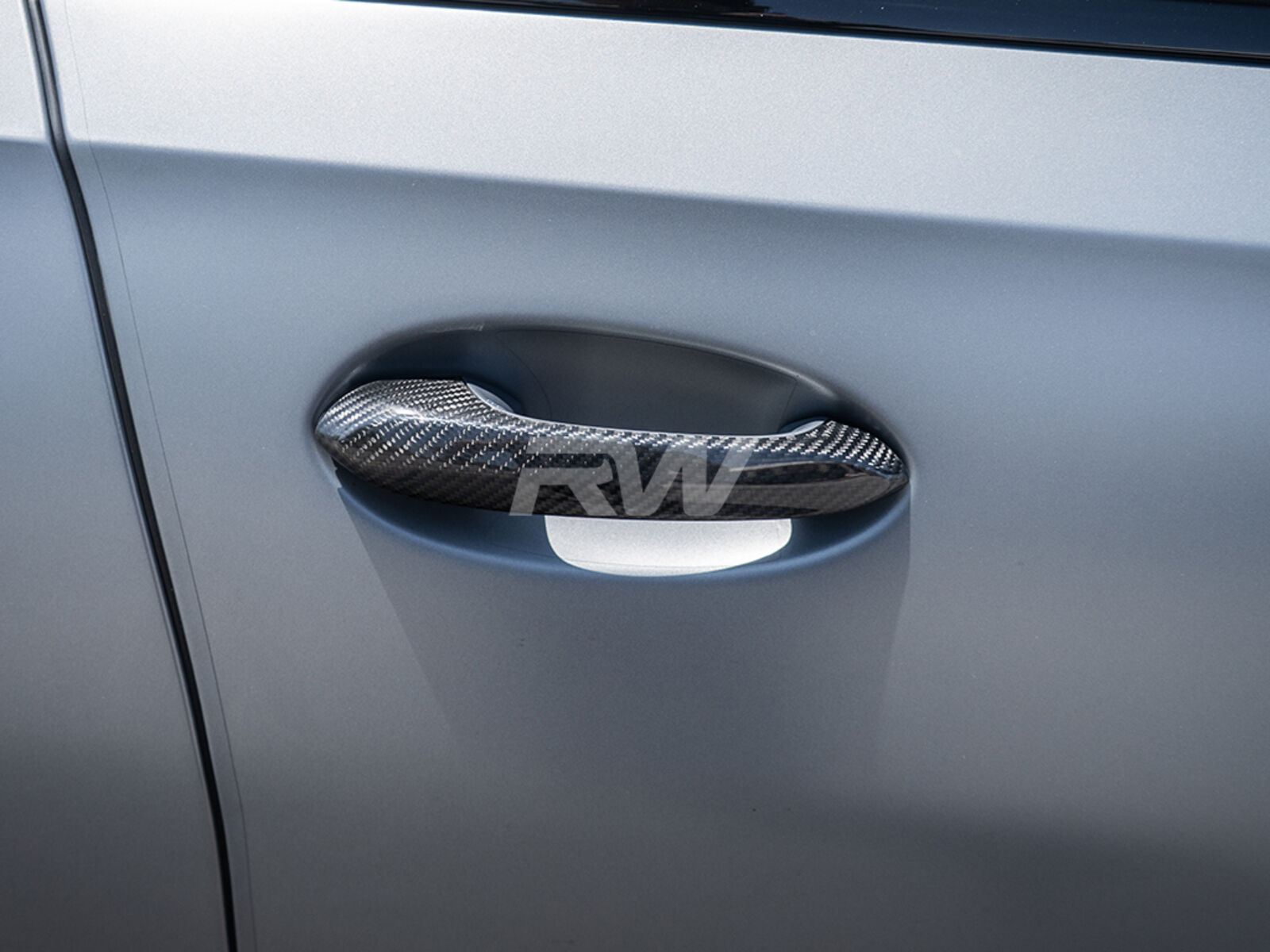 Jstotrim Carbon Fiber Door Handle Covers For Dodge Challenger 2015-2023 - ABS Trim Decal (Set Of 2)