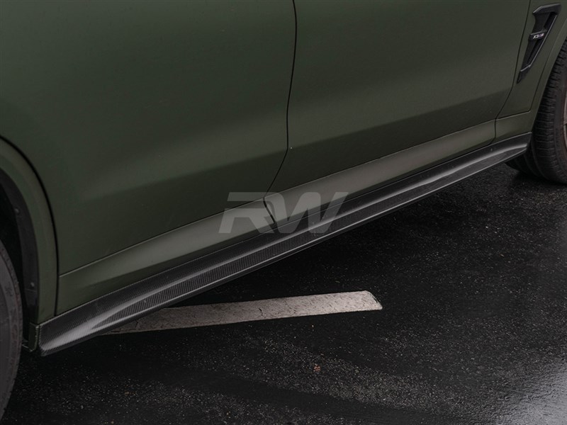 BMW X3M/X4M 3D Style CF Side Skirt Extensions