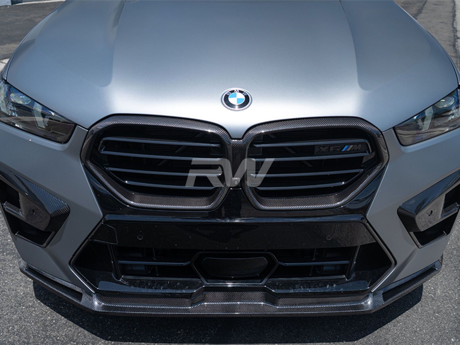 BMW G06 X6 F96 X6M Carbon Fiber Grille Surrounds 2020-2023