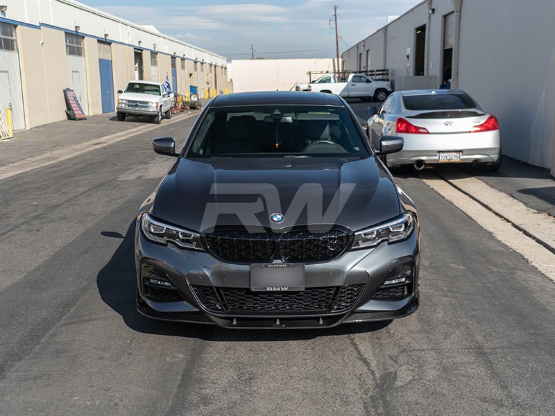 Passt für BMW 3er G20 M340i M Paket Carbon Frontlippe Frontspoiler