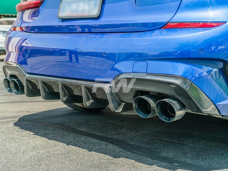 BMW G20 M340i DTM Carbon Fiber Rear Diffuser
