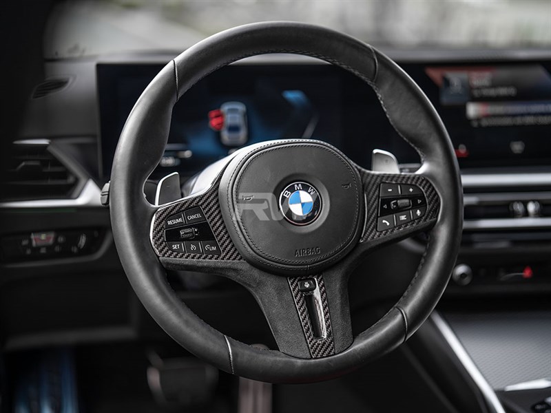 BMW Steering Wheel III Alcantara/ Leather With Carbon  Fiber Cover