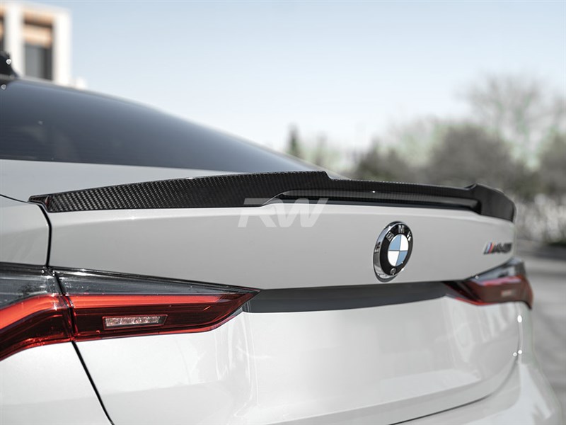 BMW G22 G82 Coupe M4 Style Full CF Trunk Spoiler