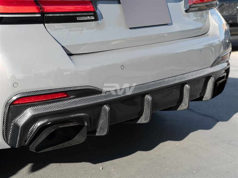 BMW G30 5-Series LCI RWS Carbon Fiber Diffuser