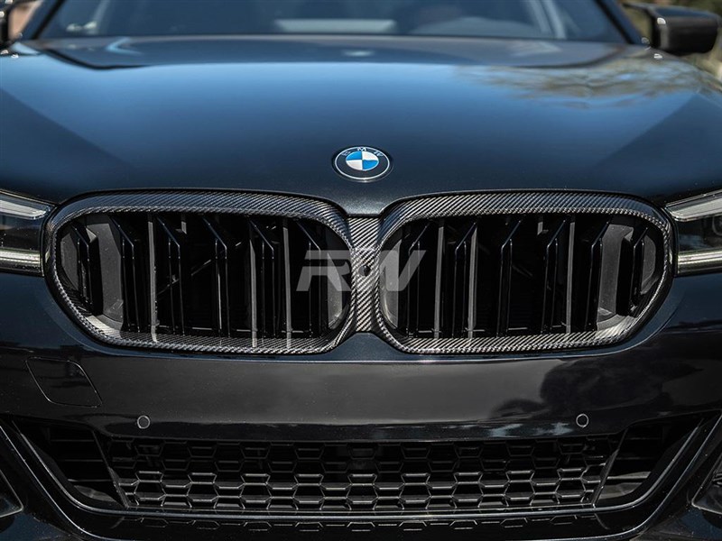 BMW F90 M5 LCI G30 5 Series LCI Carbon Fiber Grille Replacement
