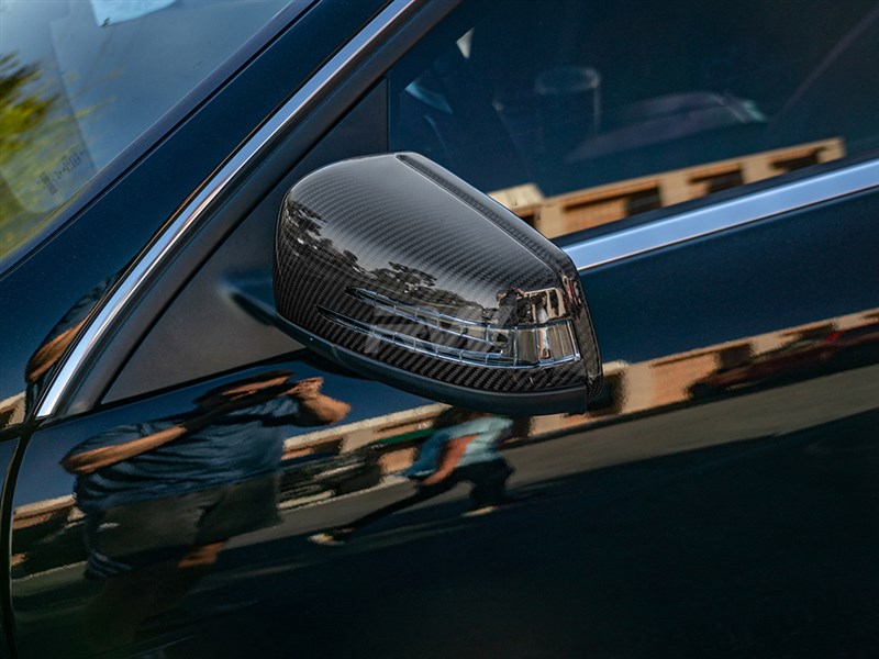 VNASKH Matt Chromed Side Door Mirror Wing Mirror Cover,for Mercedes Benz A B S C Class W204 E Class W212