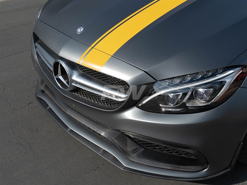 Mercedes W205 C63 C63S Coupe Edition 1 Style Carbon Fiber Lip Spoiler