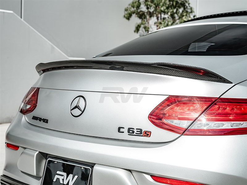 W205 Coupe ED1 V2 Style CF Trunk Spoiler