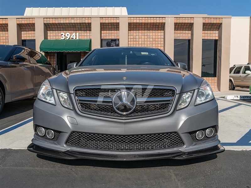Mercedes W212 E350 E550 Godhand Style Carbon Fiber Front Lip Spoiler