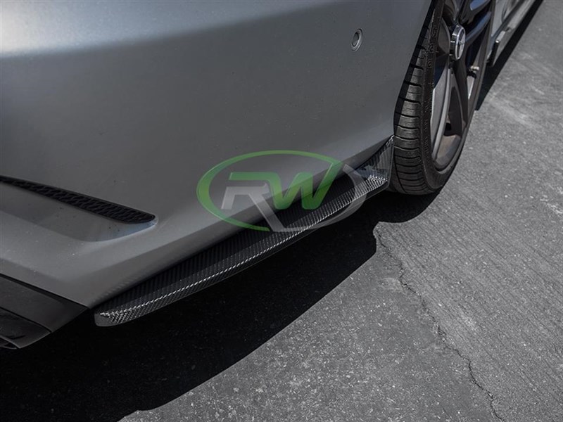 Mercedes W212 E63 14+ CF Rear Bumper Splitters