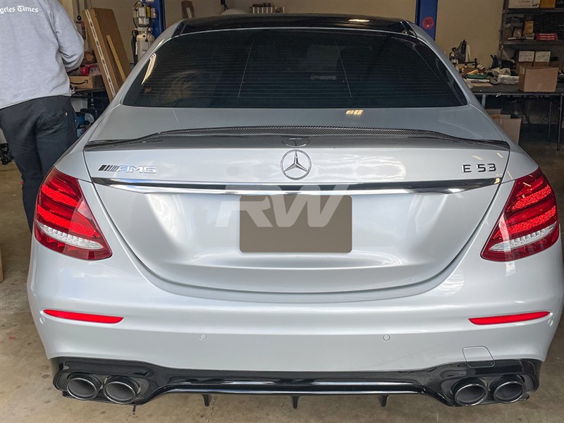 Mercedes W213 E300 E43 E53 E63S AMG GTX Carbon Fiber Trunk Spoiler