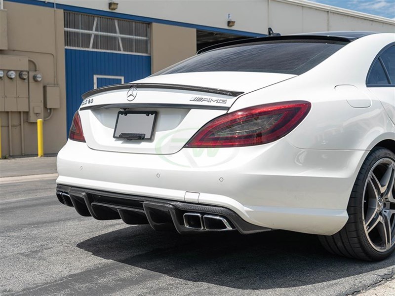 Mercedes W218 CLS63 Renn Style Carbon Fiber Diffuser