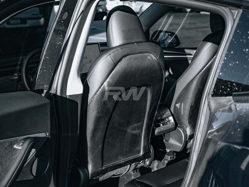 Tesla Model Y Carbon Fiber Seat Backs