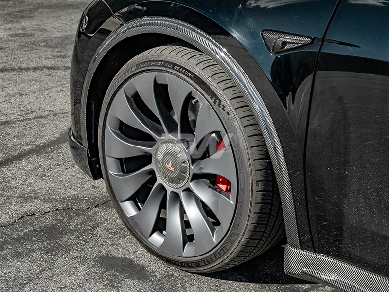 Tesla Model Y Full Carbon Fiber Wheel Arches